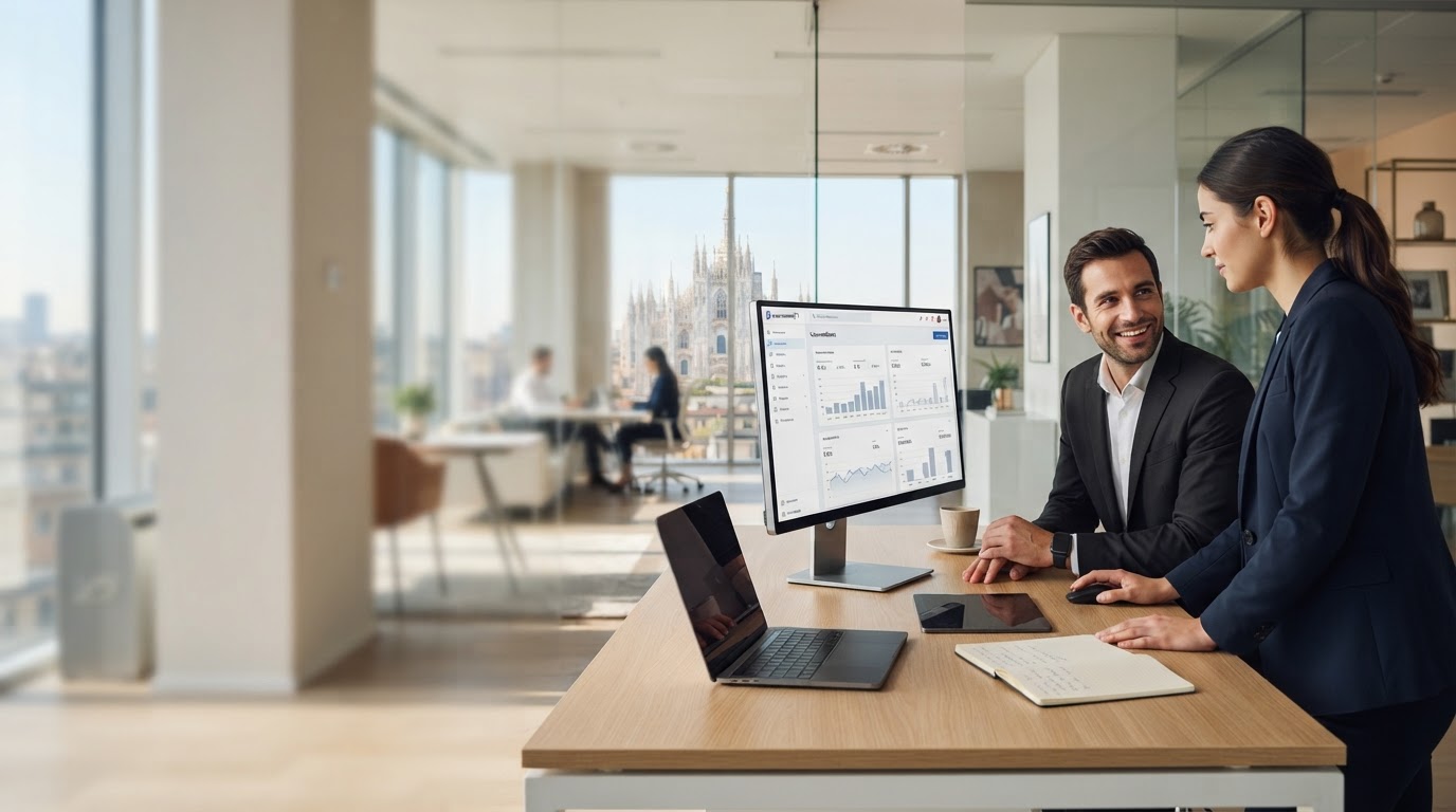 KvoramintETH piattaforma di analisi dati AI utilizzata da un professionista da remoto